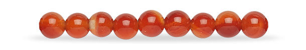 Red agate beads